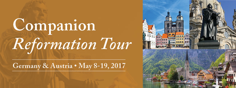 CUI Reformation Tour banner, Germany and Austria, May 8-9, 2017