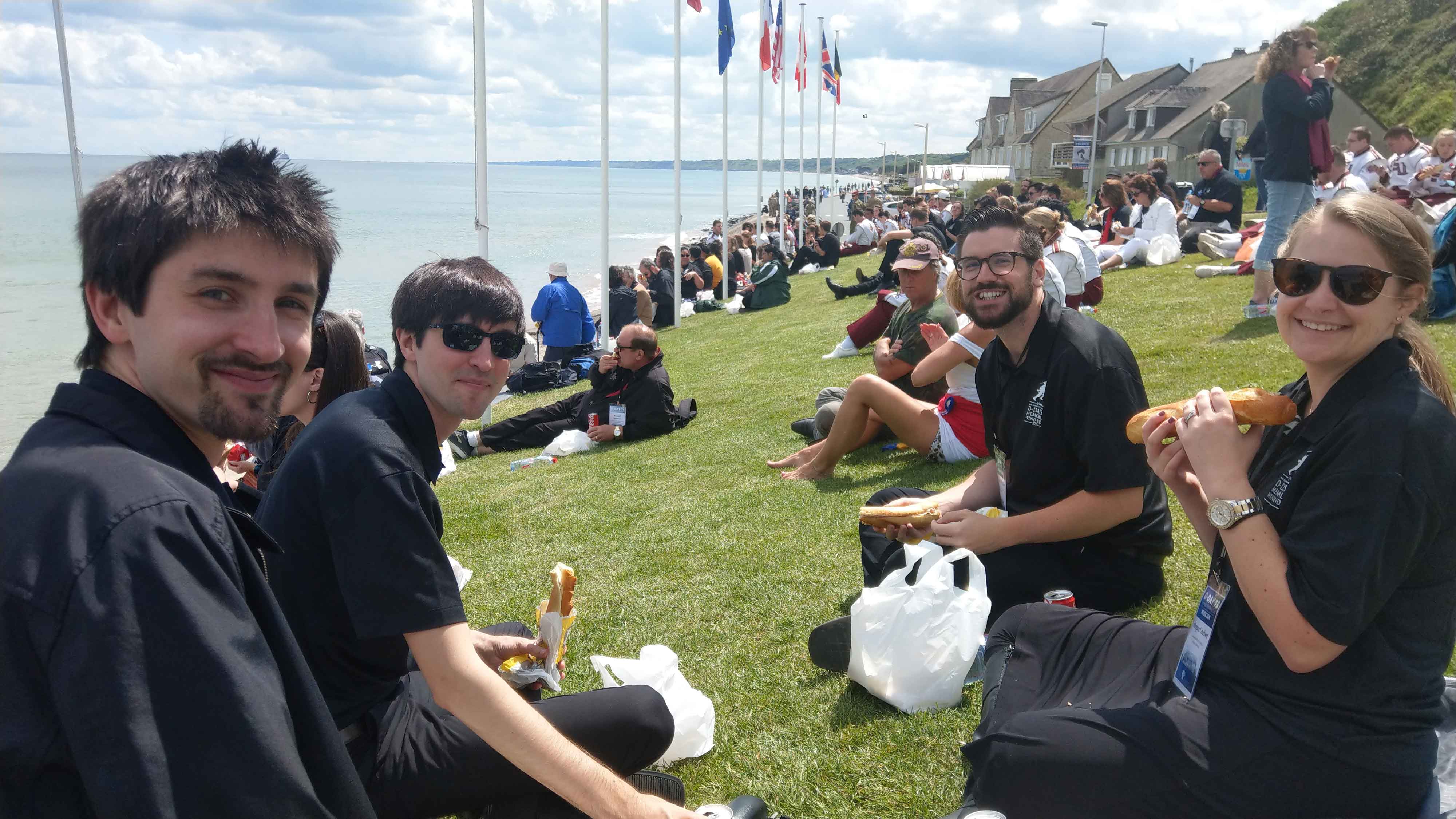  lunch at Omaha Beach ([pc: Jeff Held)
