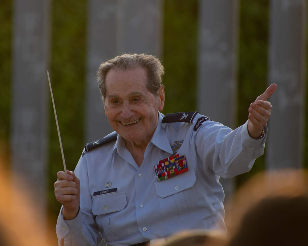 June 4 - Paris: Col. Arnald Gabriel conducts the D-Day Memorial Wind Band (pc: Sam Held)