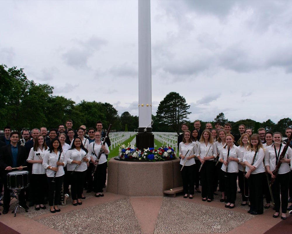 June 5: The CWO at the Normandy American Cemetery (pc: Sam Held)