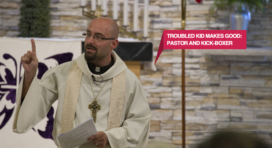 Robert Sundquist speaking at a local church