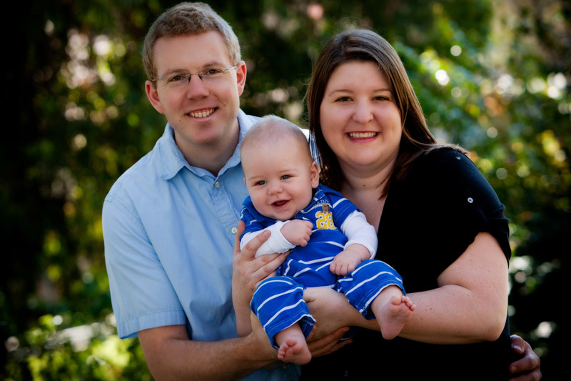 The Neidholdts with their new baby