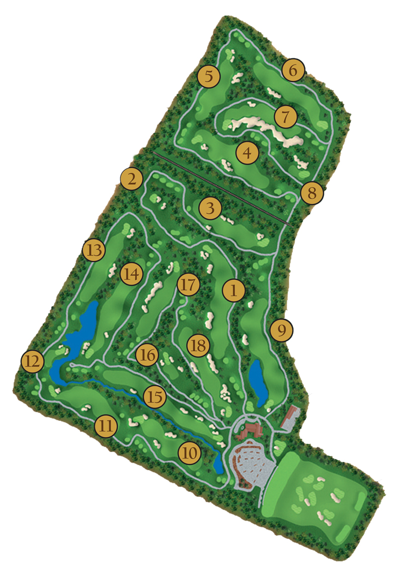 Oak Creek Course Layout