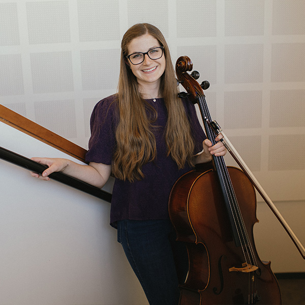 Mya with her cello