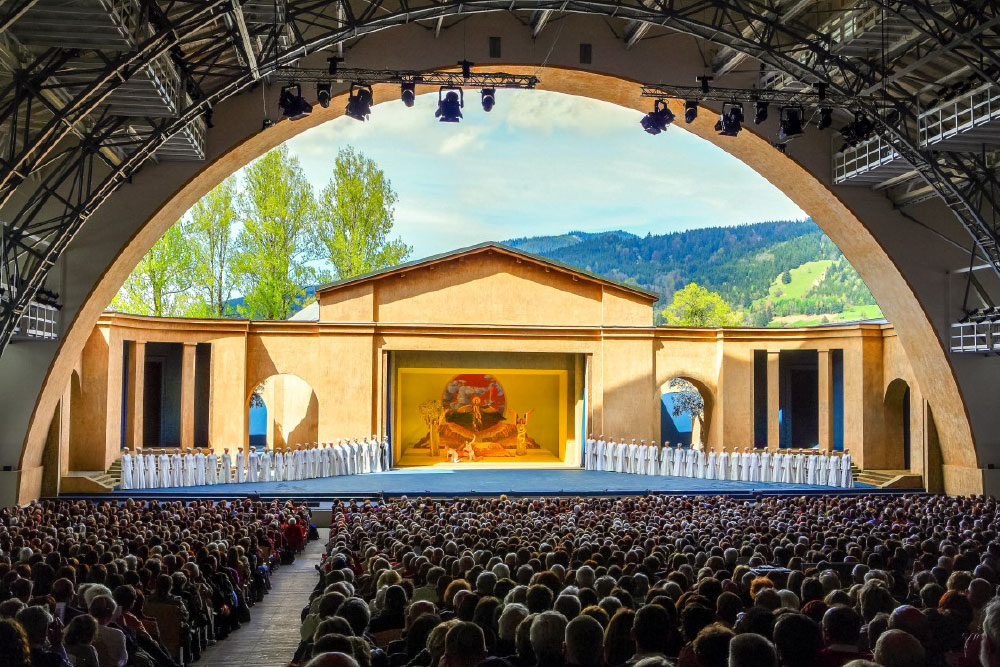 The Passion play stage