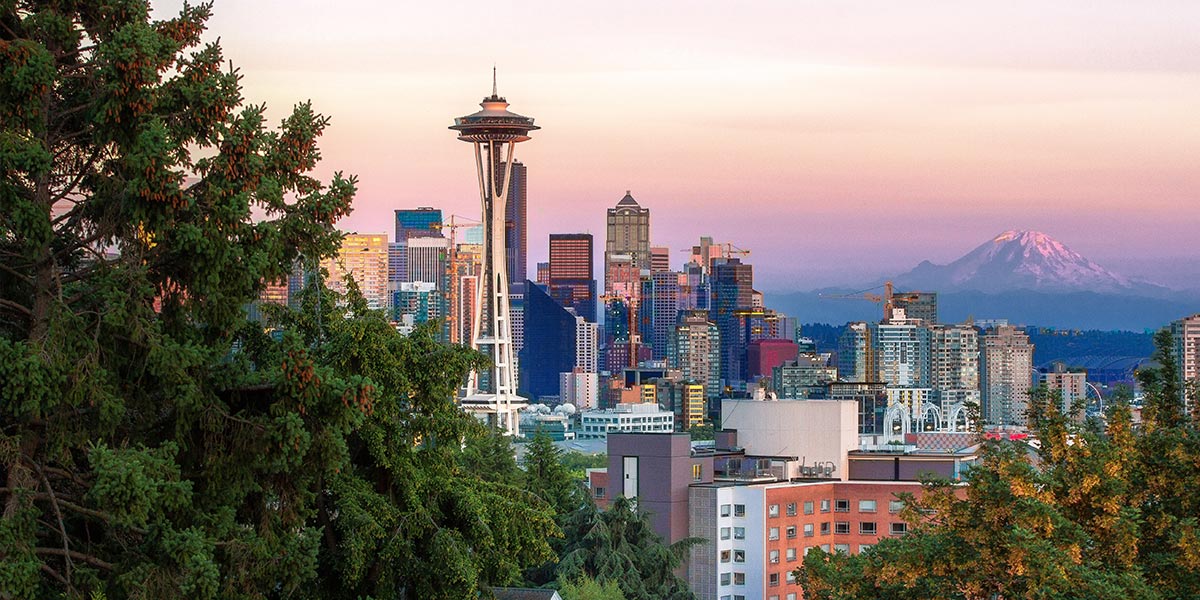 Aerial view of Seattle