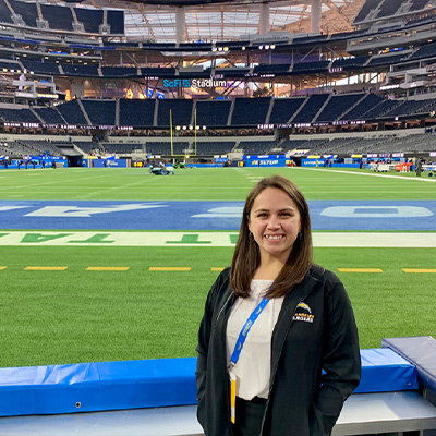 Celina at Chargers Stadium