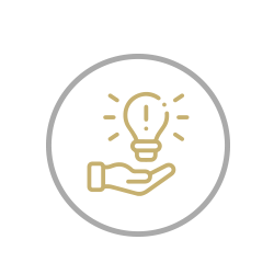 Light holding a lightbulb icon