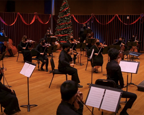 CUI students perform Silent Night