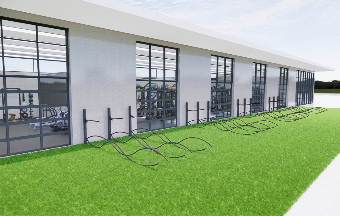 Rendering of the new gym facilities