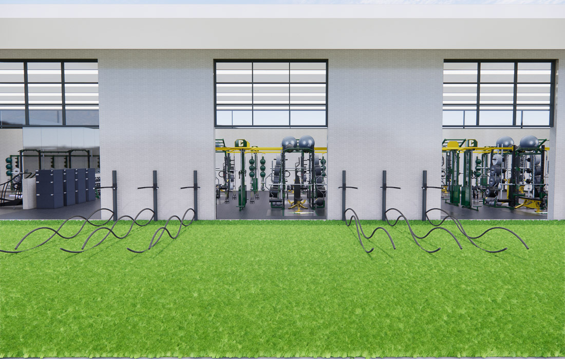 Rendering of the new gym facilities