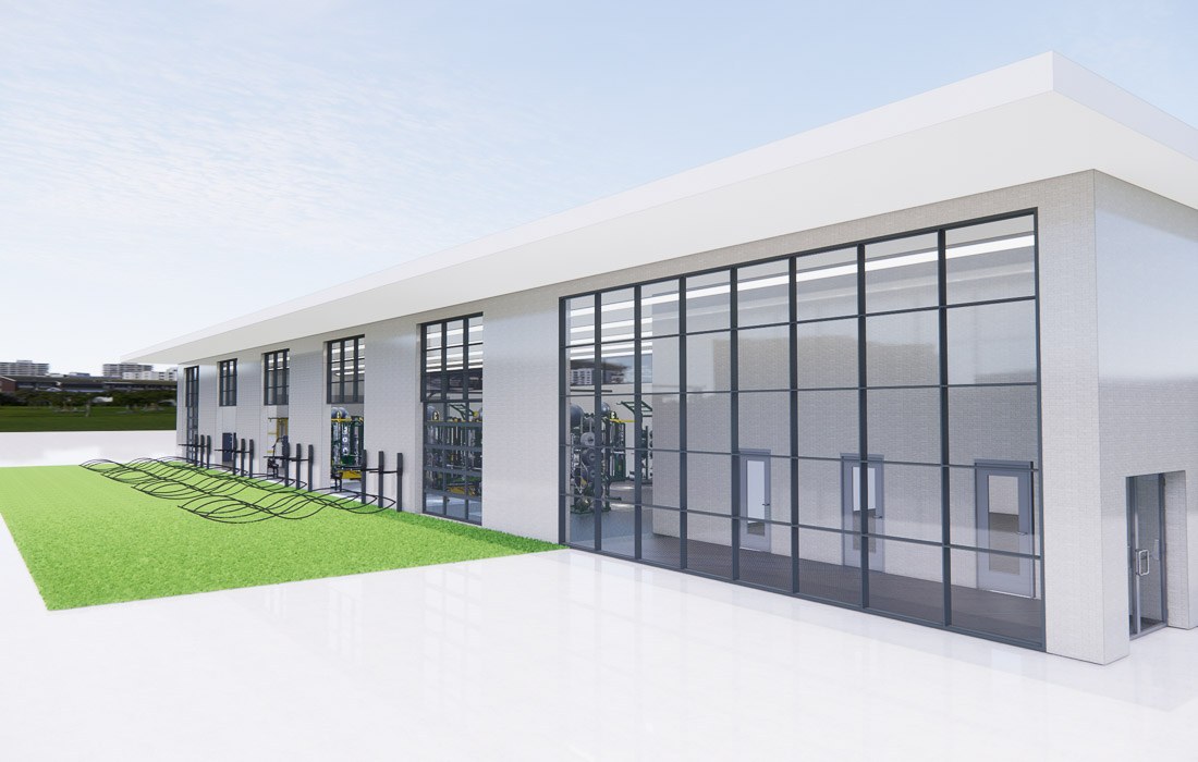 Rendering of the new gym facilities