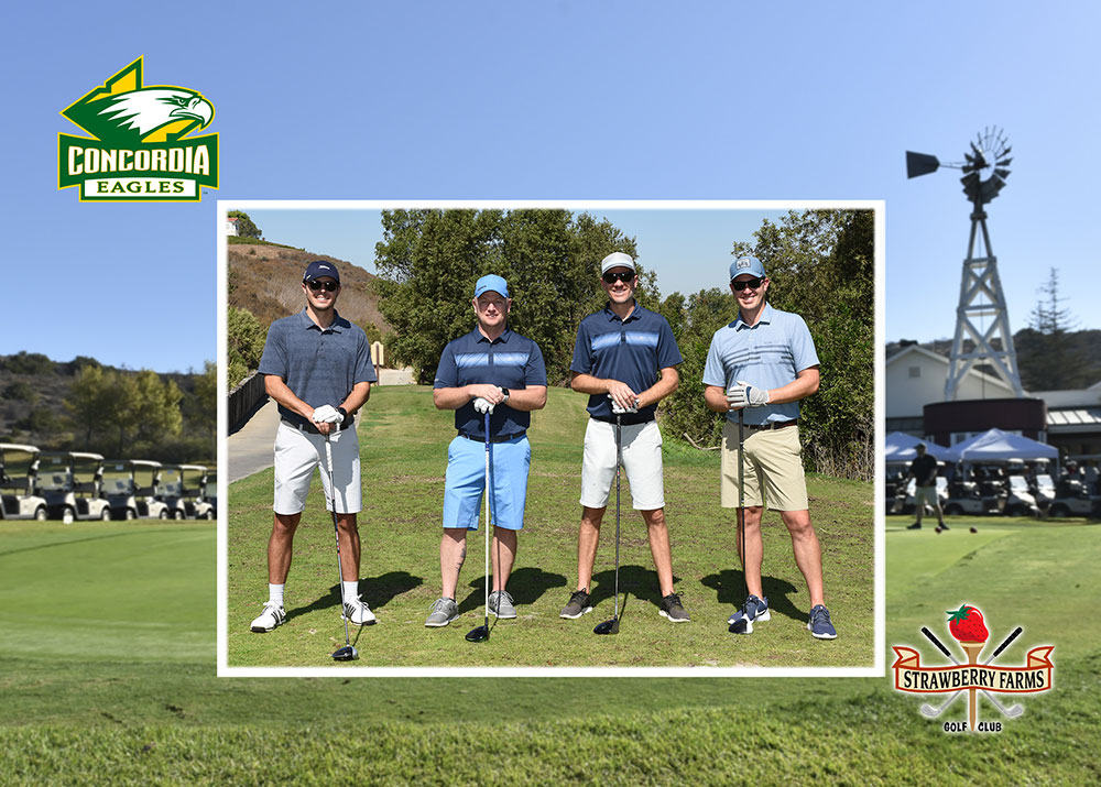 A group of golfers at the Eagle Golf Classic