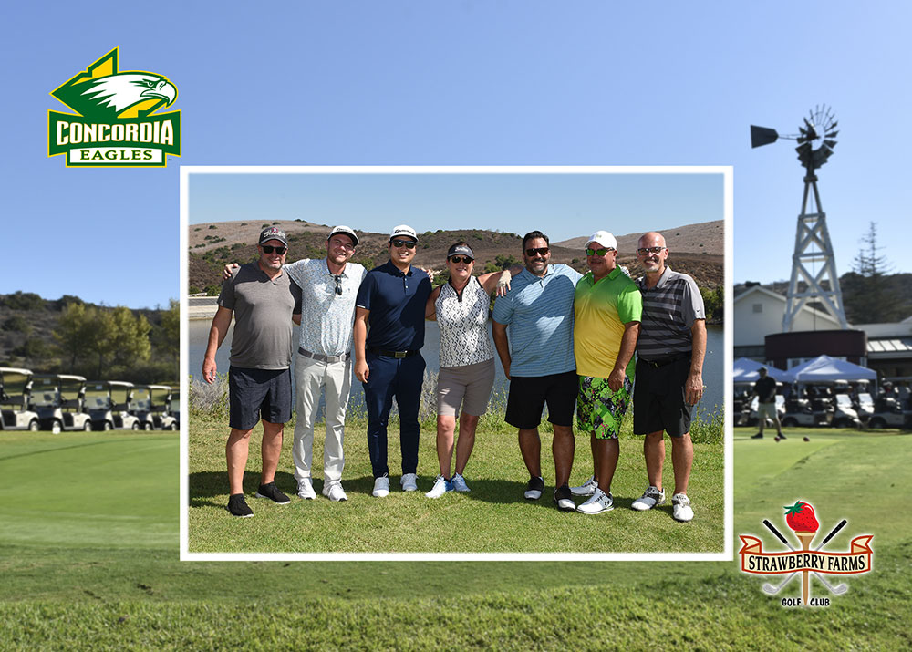 A group of golfers at the Eagle Golf Classic