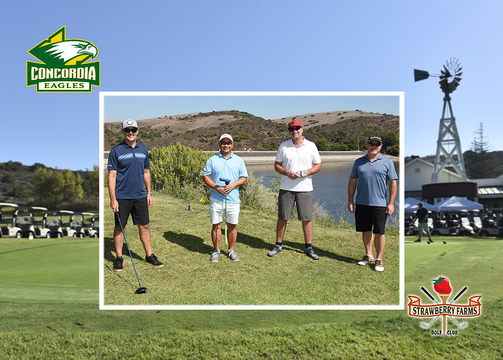 A group of golfers at the Eagle Golf Classic