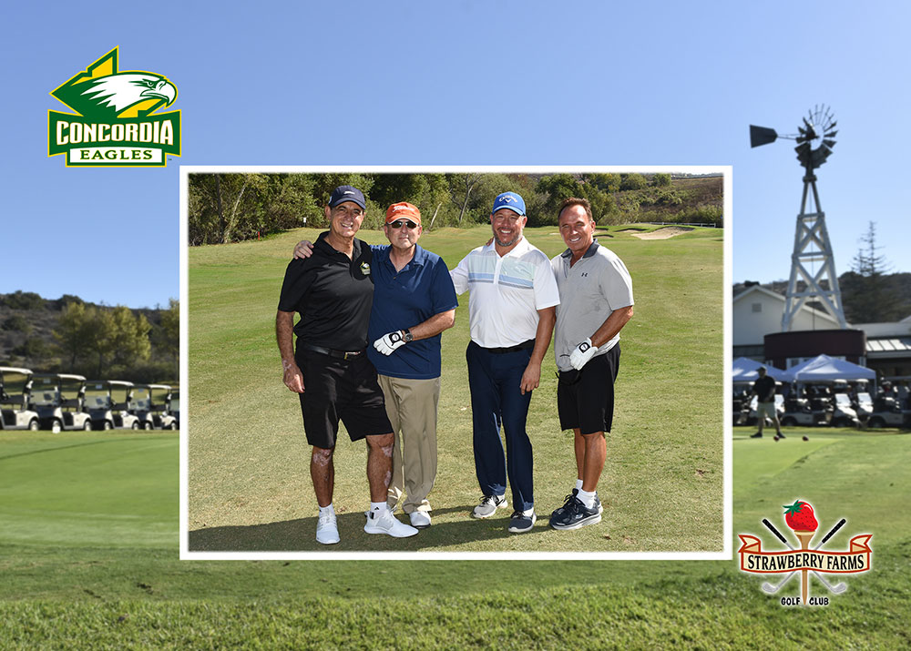 A group of golfers at the Eagle Golf Classic