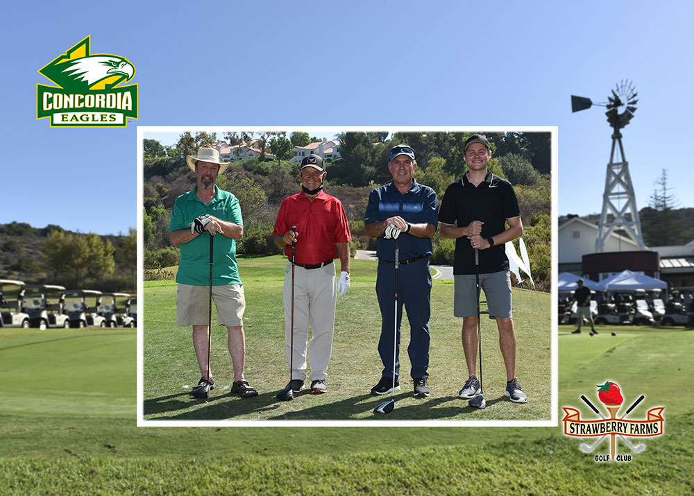 A group of golfers at the Eagle Golf Classic