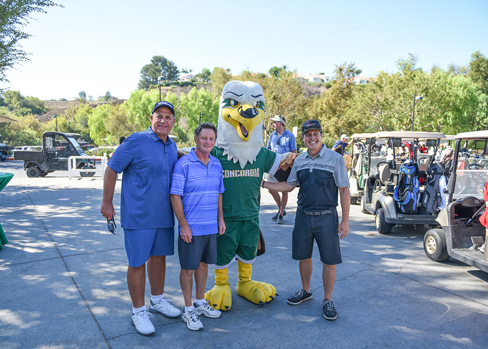 A group of golfers at the Eagle Golf Classic