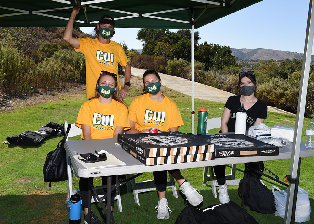 A group of volunteers at the Eagle Golf Classic