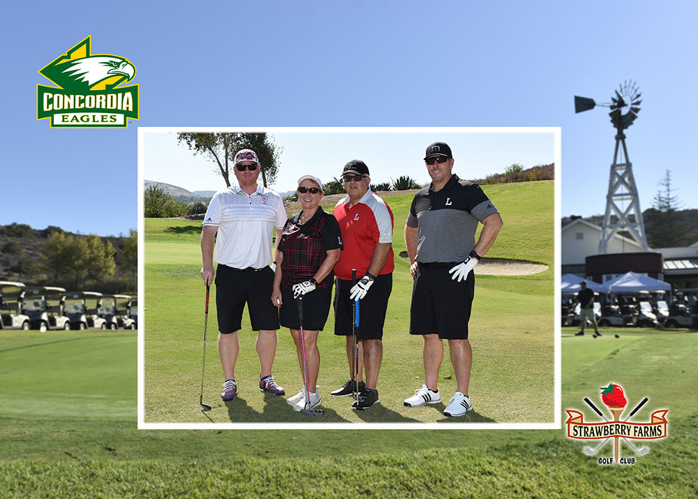 A group of golfers at the Eagle Golf Classic