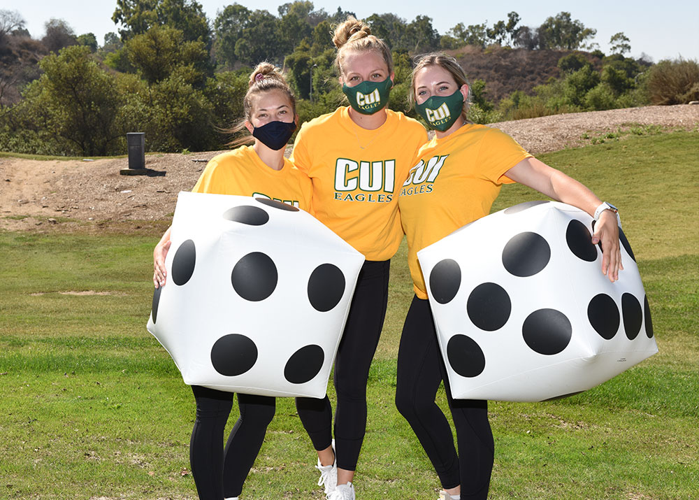 CUI students with large dice