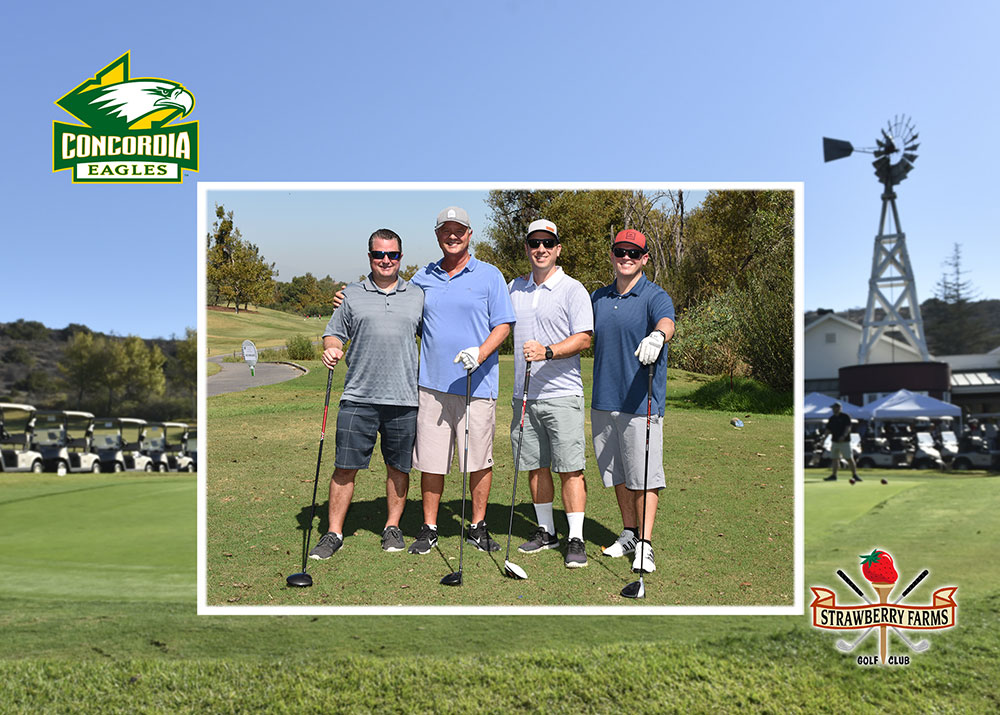 A group of golfers at the Eagle Golf Classic