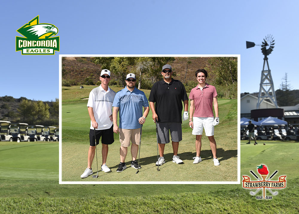 A group of golfers at the Eagle Golf Classic