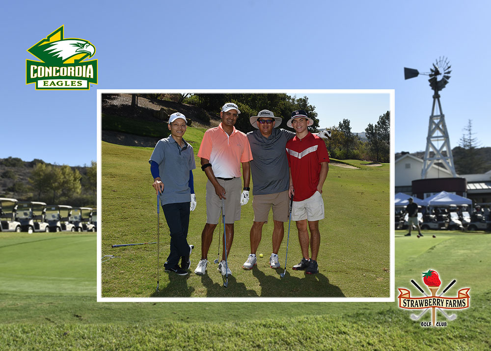 A group of golfers at the Eagle Golf Classic