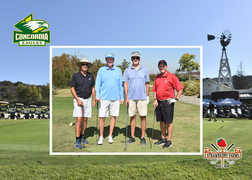 A group of golfers at the Eagle Golf Classic