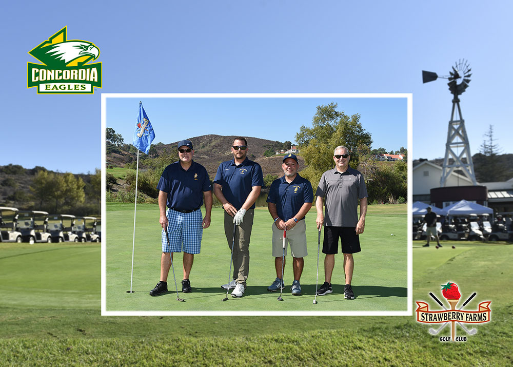 A group of golfers at the Eagle Golf Classic
