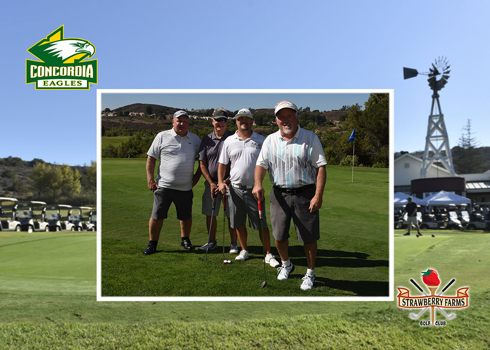 A group of golfers at the Eagle Golf Classic