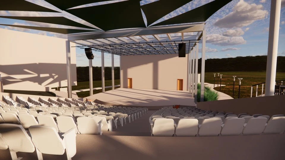 Rendering of the Nelson Amphitheatre renovation