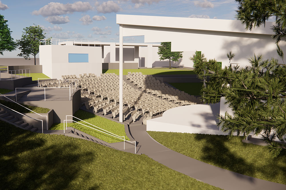 Rendering of the Nelson Amphitheatre