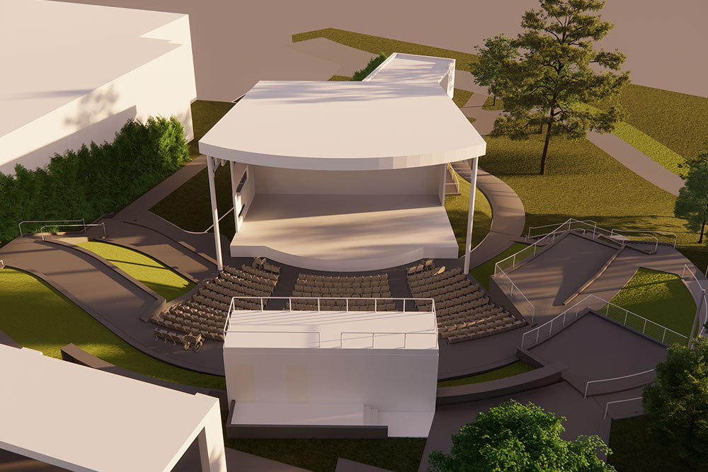 Rendering of the Nelson Amphitheatre