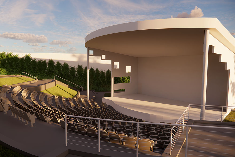 Rendering of the Nelson Amphitheatre