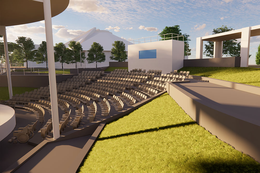 Rendering of the Nelson Amphitheatre