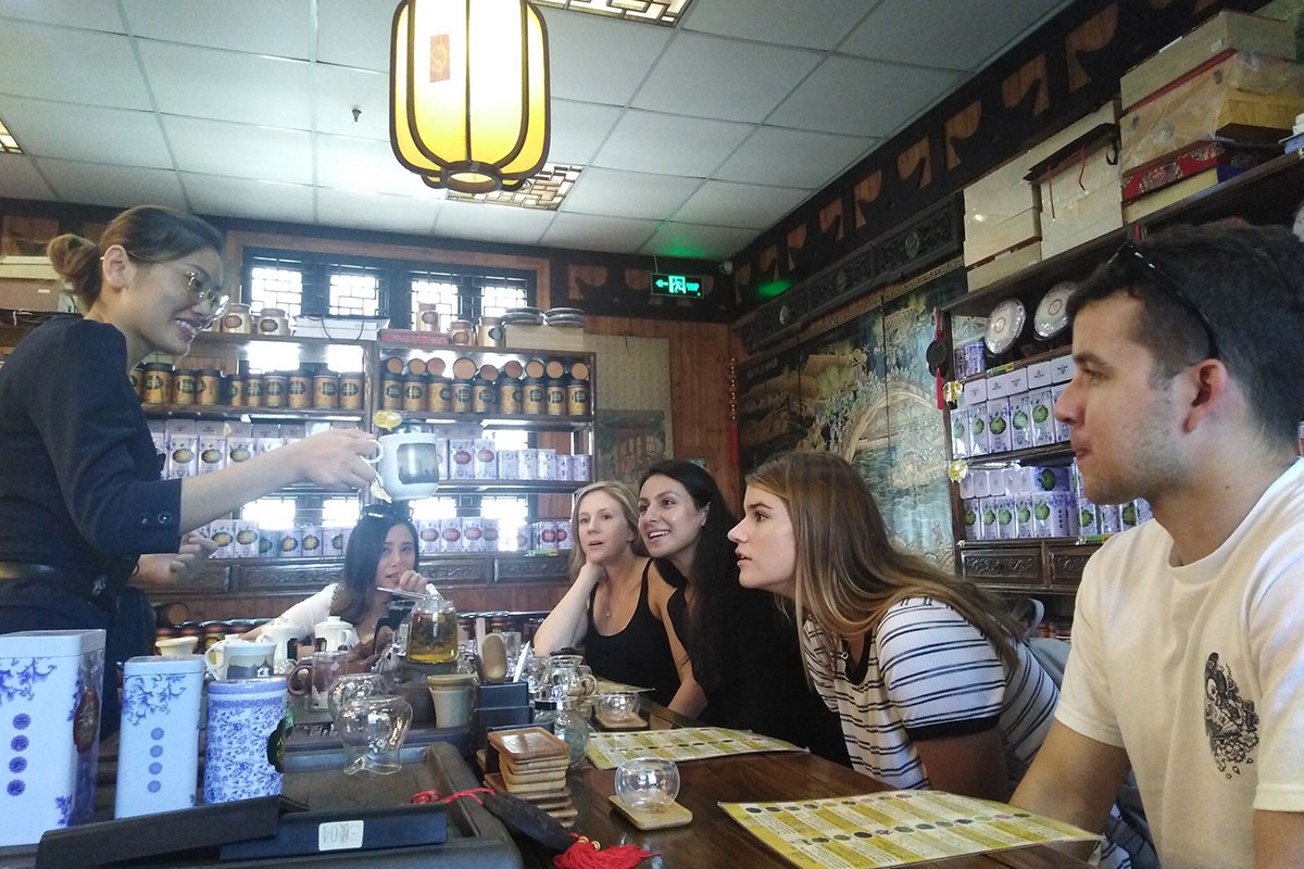 At a Chinese Tea House, Shanghai