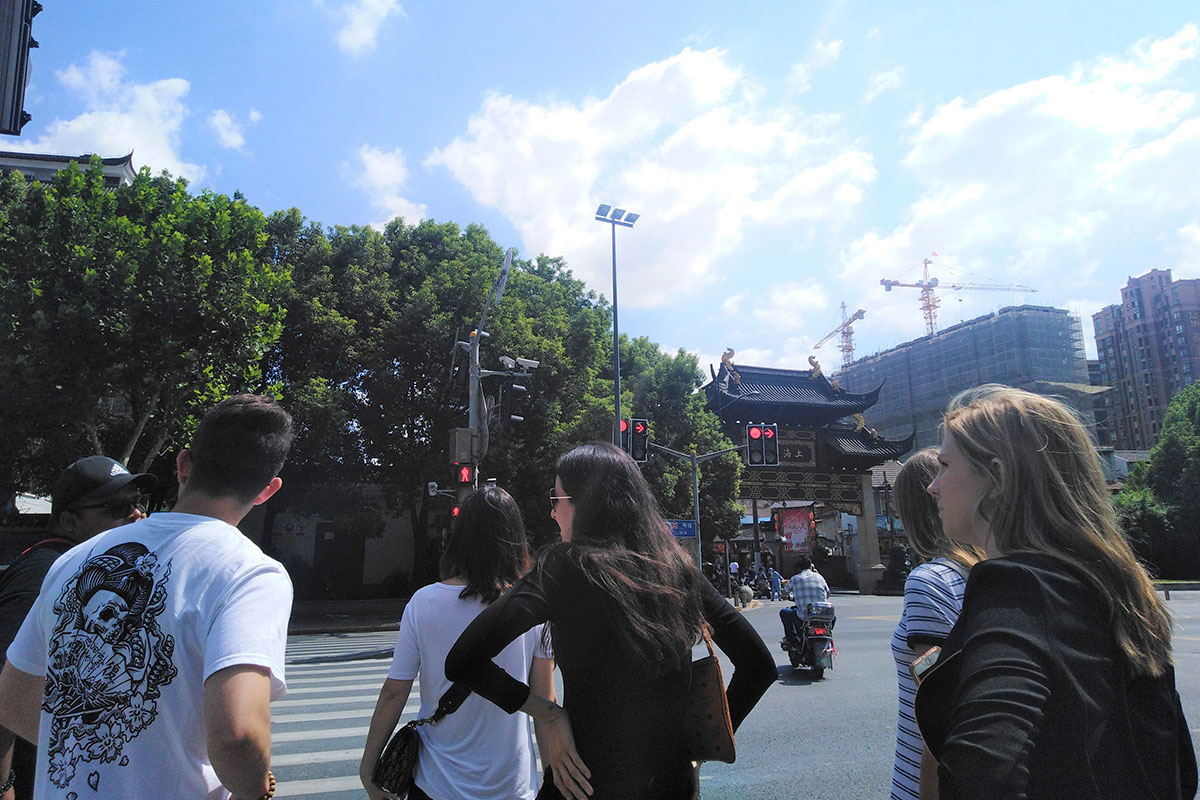 Walking on a Street, Shanghai