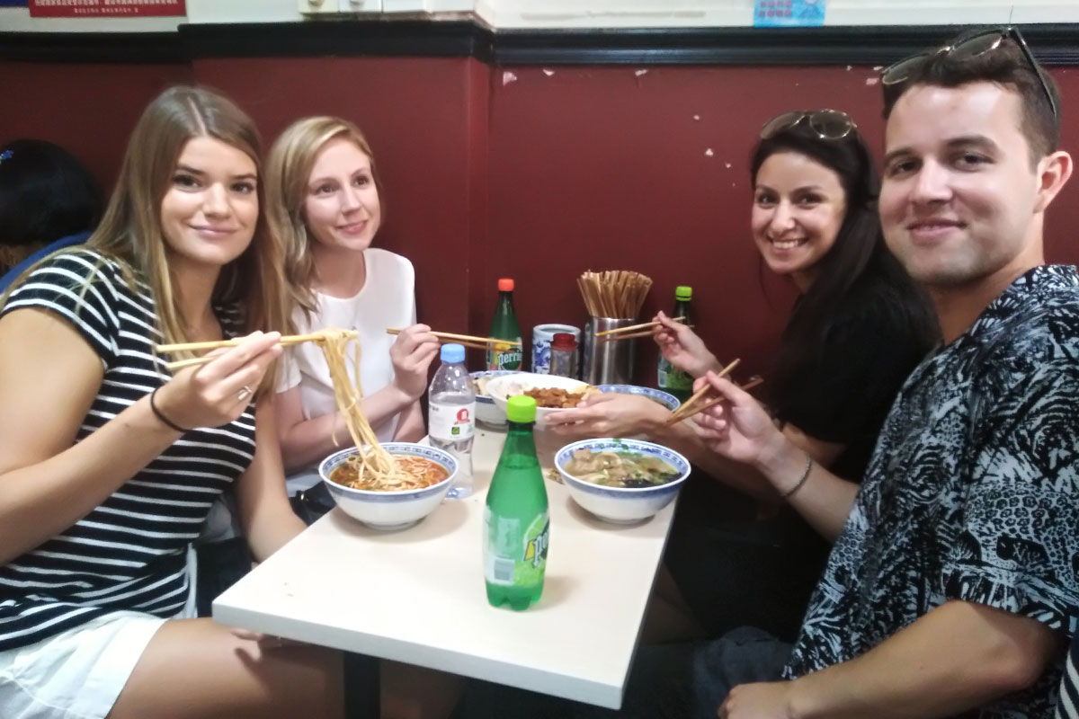 At an Internet-famous Noodle Shop, Shanghai