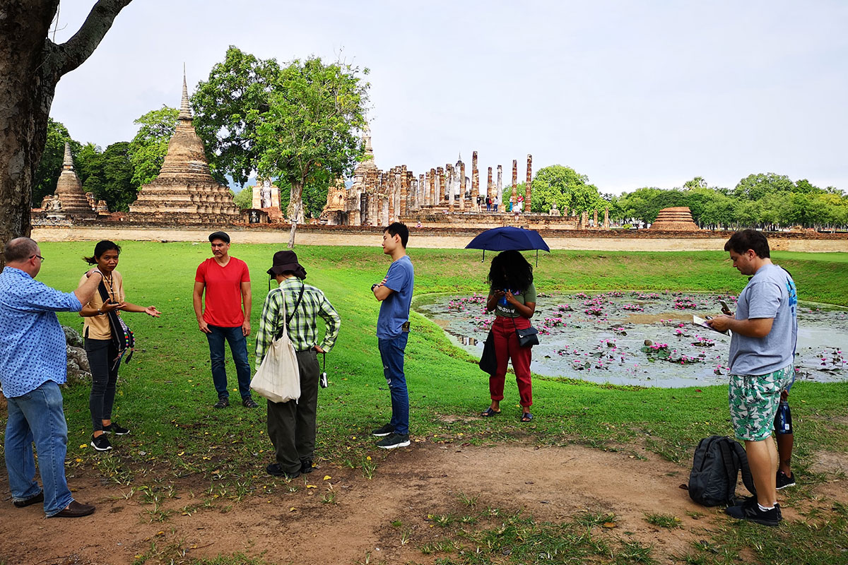 At Sukhothai Historical Park, Sukhothai, northern Thailand