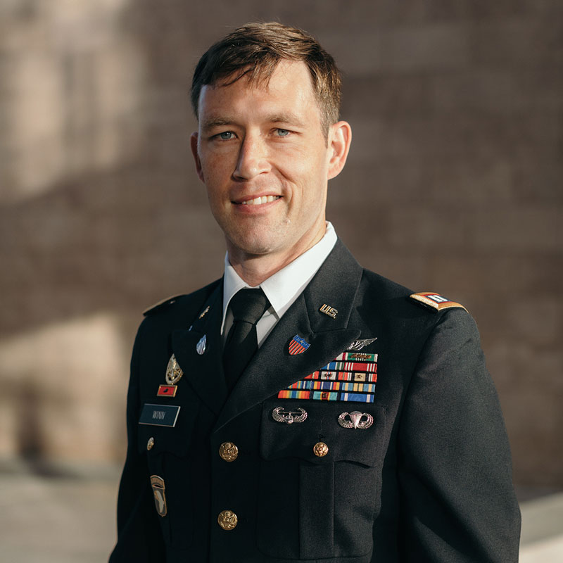 Male in military uniform