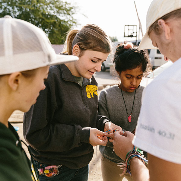 Students on a mission trip