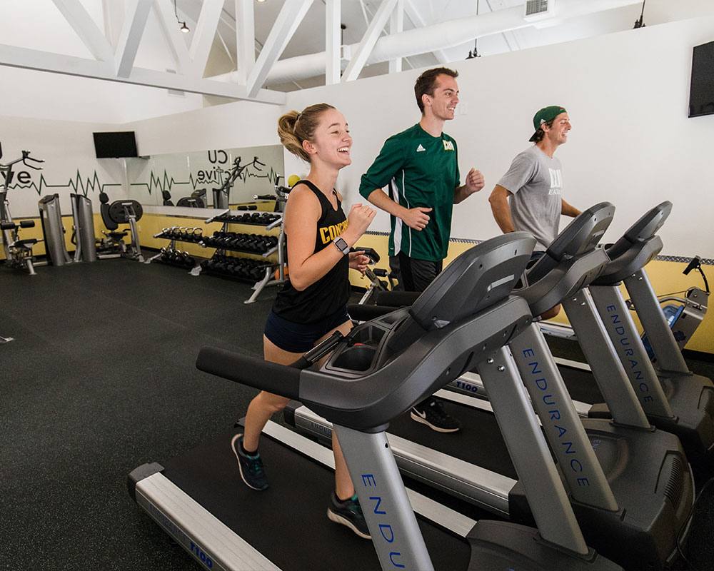 Students training at CU Active