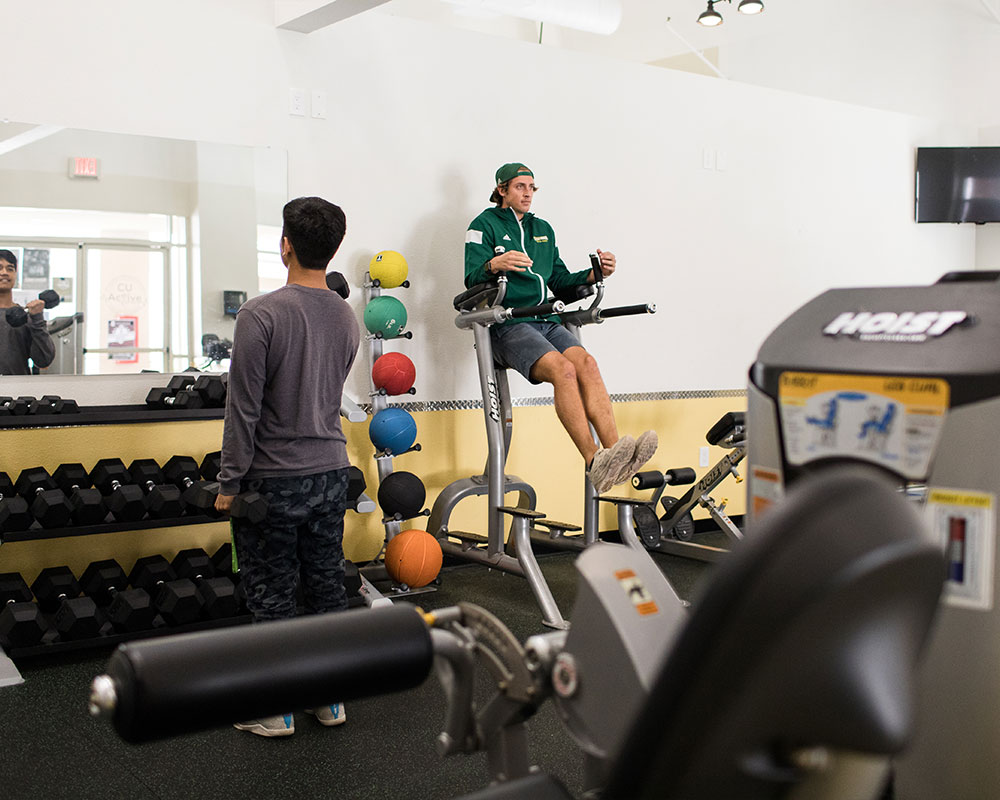 Students training at CU Active