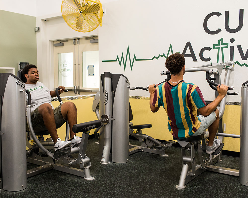 Students training at CU Active