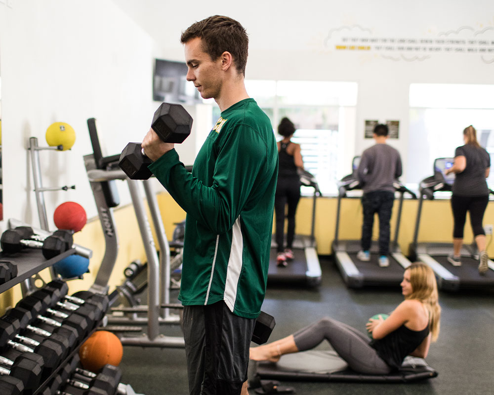 Students training at CU Active