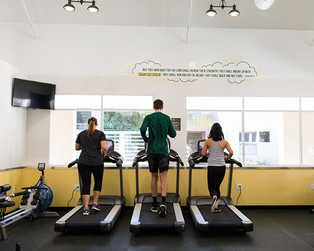 Students training at CU Active
