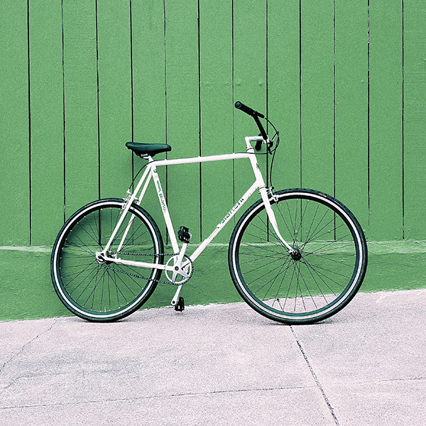 Bicycle against a wall