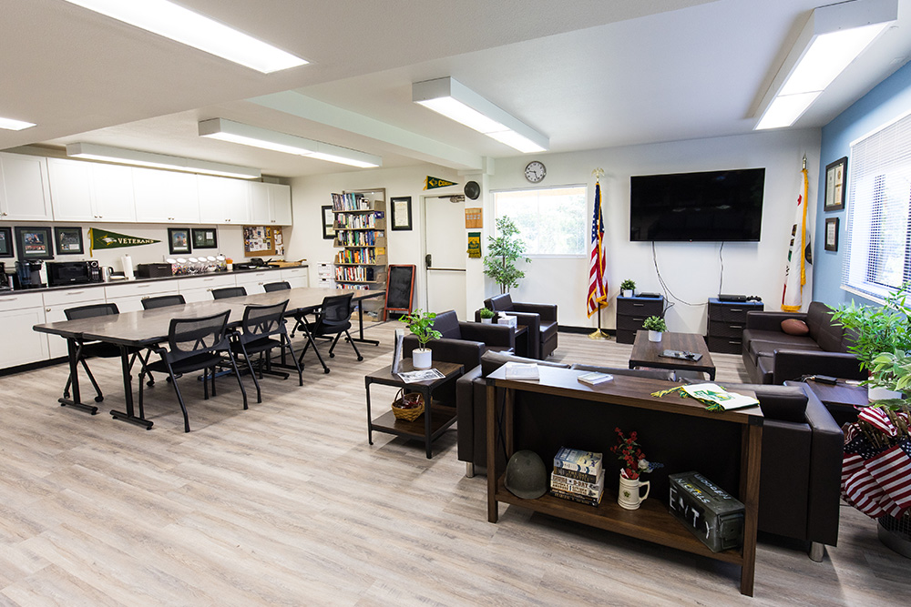 The SSG Matthew Thompson Veterans Resource Center is located in the Administration building.