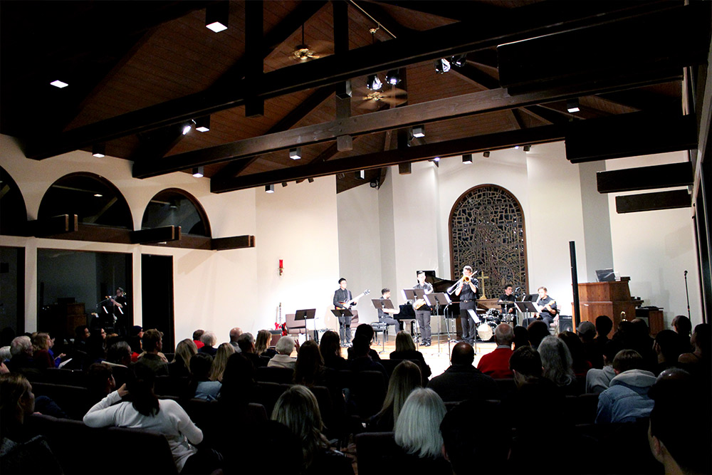 Jazz Band performs in Good Shepherd